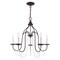 Livex Lighting Alessia 5 Light Black Chandelier 40795-04 - alternate 4