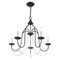 Livex Lighting Alessia 5 Light Black Chandelier 40795-04 - alternate 6