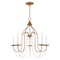 Livex Lighting Alessia 5 Light Antique Gold Leaf Chandelier 40795-48 - alternate 1