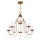 Livex Lighting Alessia 5 Light Antique Gold Leaf Chandelier 40795-48 - alternate 2