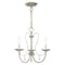Livex Lighting Mirabella 3 Light Brushed Nickel Chandelier 40863-91 - alternate 1