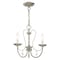 Livex Lighting Mirabella 3 Light Brushed Nickel Chandelier 40863-91 - alternate 2