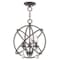 Livex Lighting Aria 3 Light English Bronze Convertible Mini Chandelier/Ceiling Mount 40904-92 - alternate 1