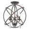 Livex Lighting Aria 3 Light English Bronze Convertible Mini Chandelier/Ceiling Mount 40904-92 - alternate 2
