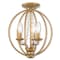 Livex Lighting Arabella 3 Light Antique Gold Leaf Convertible 40913-48 - alternate 2