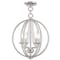 Livex Lighting Arabella 4 Light Polished Chrome Convertible Chandelier/Ceiling Mount 40914-05 - alternate 1