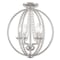 Livex Lighting Arabella 4 Light Polished Chrome Convertible Chandelier/Ceiling Mount 40914-05 - alternate 2