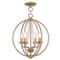 Livex Lighting Arabella 4 Light Antique Gold Leaf Conve 40914-48 - alternate 1