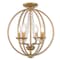 Livex Lighting Arabella 4 Light Antique Gold Leaf Conve 40914-48 - alternate 2