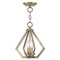 Livex Lighting Prism 2 Light Antique Brass Convertible Mini Chandelier/Ceiling Mount 40922-01 - alternate 1