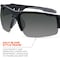 Ergodyne DAGR, Safety Glasses, Uncoated, Smoke Lens, Black Frame, Half-Frame DAGR - alternate 5
