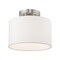 Livex Lighting Clark 1 Light Brushed Nickel Ceiling Mou 41095-91 - alternate 2
