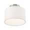 Livex Lighting Clark 1 Light Brushed Nickel Ceiling Mou 41095-91 - alternate 3