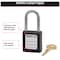 Master Lock Zenex Thermoplastic Safety Padlock, 1-1/2 in Wide with 1-1/2 in Shackle, Black 410BLK - alternate 8