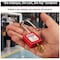 Master Lock Lockout Padlock, Keyed Different, Thermoplastic, Standard Body, Steel, Red 410RED - alternate 5