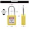 Master Lock Zenex Thermoplastic Safety Padlock, 1-1/2 in Wide with 1-1/2 in Tall Shackle, Yellow 410YLW - alternate 8