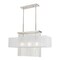 Livex Lighting Bella Vista 3 Light Brushed Nickel Linear Chandelier 41123-91 - alternate 1