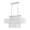 Livex Lighting Bella Vista 3 Light Brushed Nickel Linear Chandelier 41123-91 - alternate 6