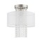 Livex Lighting Bella Vista 1 Light Brushed Nickel Ceiling Mount 41124-91 - alternate 4