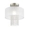 Livex Lighting Bella Vista 1 Light Brushed Nickel Ceiling Mount 41124-91 - alternate 6