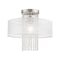Livex Lighting Bella Vista 1 Light Brushed Nickel Ceiling Mount 41126-91 - alternate 1