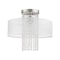 Livex Lighting Bella Vista 1 Light Brushed Nickel Ceiling Mount 41126-91 - alternate 4
