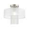 Livex Lighting Bella Vista 1 Light Brushed Nickel Ceiling Mount 41126-91 - alternate 3