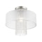 Livex Lighting Bella Vista 1 Light Brushed Nickel Ceiling Mount 41126-91 - alternate 5