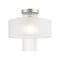 Livex Lighting Alexis 1 Light Brushed Nickel Ceiling Mount 41145-91 - alternate 1