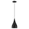 Livex Lighting Metal Shade Mini Pendants 1 Light Shiny Black Mini Pendant 41171-68 - alternate 4