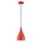 Livex Lighting Metal Shade Mini Pendants 1 Light Shiny Red Mini Pendant 41171-72 - alternate 6