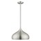 Livex Lighting Metal Shade Mini Pendants 1 Light Brushed Aluminum Mini Pendant 41173-66 - alternate 6