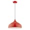 Livex Lighting Metal Shade Mini Pendants 1 Light Shiny Red Mini Pendant 41173-72 - alternate 3