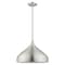 Livex Lighting Metal Shade Mini Pendants 1 Light Brushed Aluminum Mini Pendant 41174-66 - alternate 6