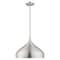 Livex Lighting Metal Shade Mini Pendants 1 Light Brushed Aluminum Mini Pendant 41174-66 - alternate 4
