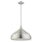 Livex Lighting Metal Shade Mini Pendants 1 Light Brushed Aluminum Mini Pendant 41174-66 - alternate 2