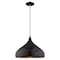 Livex Lighting Metal Shade Mini Pendants 1 Light Shiny Black Mini Pendant 41174-68 - alternate 1