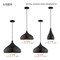 Livex Lighting Metal Shade Mini Pendants 1 Light Shiny Black Mini Pendant 41174-68 - alternate 5