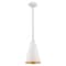 Livex Lighting Metal Shade Mini Pendants 1 Light Shiny White Mini Pendant 41175-69 - alternate 4