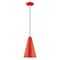 Livex Lighting Metal Shade Mini Pendants 1 Light Shiny Red Mini Pendant 41175-72 - alternate 8