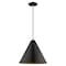 Livex Lighting Metal Shade Mini Pendants 1 Light Shiny Black Mini Pendant 41176-68 - alternate 6
