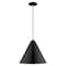 Livex Lighting Metal Shade Mini Pendants 1 Light Shiny Black Mini Pendant 41176-68 - alternate 4