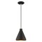 Livex Lighting Metal Shade Mini Pendants 1 Light Black Mini Pendant 41177-04 - alternate 1