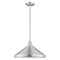 Livex Lighting Metal Shade Mini Pendants 1 Light Brushed Aluminum Mini Pendant 41179-66 - alternate 1