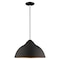 Livex Lighting Metal Shade Mini Pendants 1 Light Black Mini Pendant 41180-04 - alternate 1