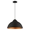 Livex Lighting Metal Shade Mini Pendants 1 Light Black Mini Pendant 41180-04 - alternate 2