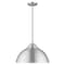 Livex Lighting Metal Shade Mini Pendants 1 Light Brushed Aluminum Mini Pendant 41180-66 - alternate 4