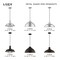 Livex Lighting Metal Shade Mini Pendants 1 Light Brushed Aluminum Mini Pendant 41180-66 - alternate 5