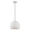 Livex Lighting Metal Shade Mini Pendants 1 Light White Mini Pendant 41181-03 - alternate 1