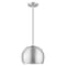 Livex Lighting Metal Shade Mini Pendants 1 Light Brushed Aluminum Mini Pendant 41181-66 - alternate 4